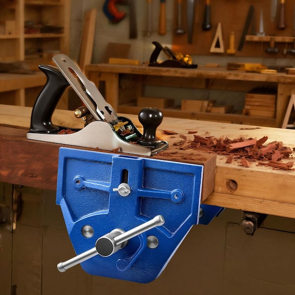 Woodworking Vise, 7 in. Jaw Width, Quick Release Wood Bench Vise, 8 in. Max Jaw Opening, Heavy-duty Cast Iron