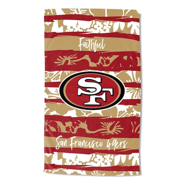 THE NORTHWEST GROUP NFL 49Ers Cotton/Polyester Blend Multi Color Pocket Beach Towel