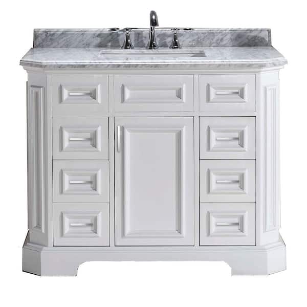 Vanity In White With Marble Top, Pegasus Marble Vanity Top With Sink