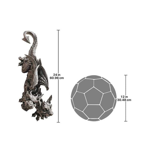 Design Toscano 24 in. x 8 in. Double Trouble Hanging Gargoyle