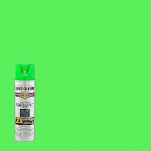 15 oz. Fluorescent Green 2X Distance Inverted Marking Spray Paint (6-Pack)