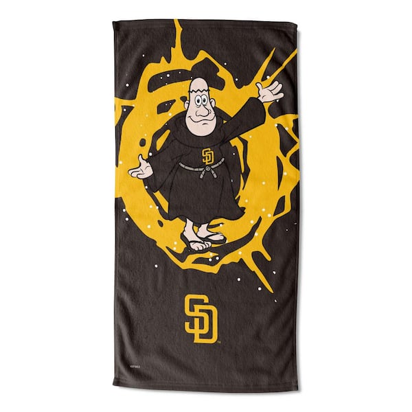 THE NORTHWEST GROUP MLB Multi-Color Mascots Padres Printed Cotton/Polyester Blend Beach Towel