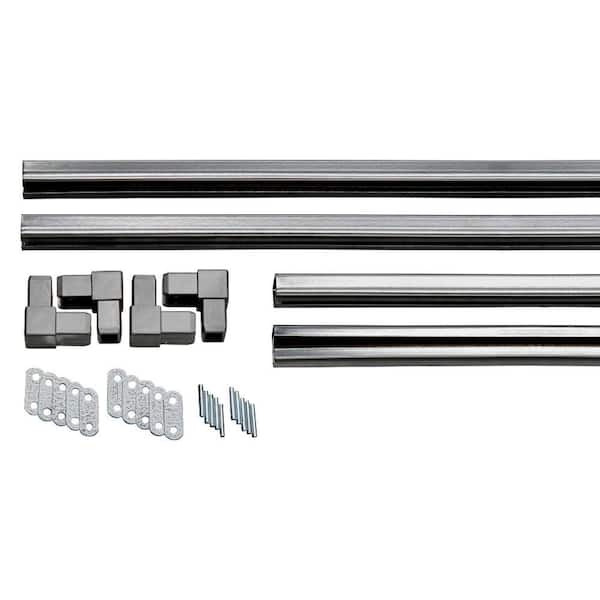 Matrix 4 ft. Galvanized Steel Charcoal Powder-Coated C-Channel Frame Kit
