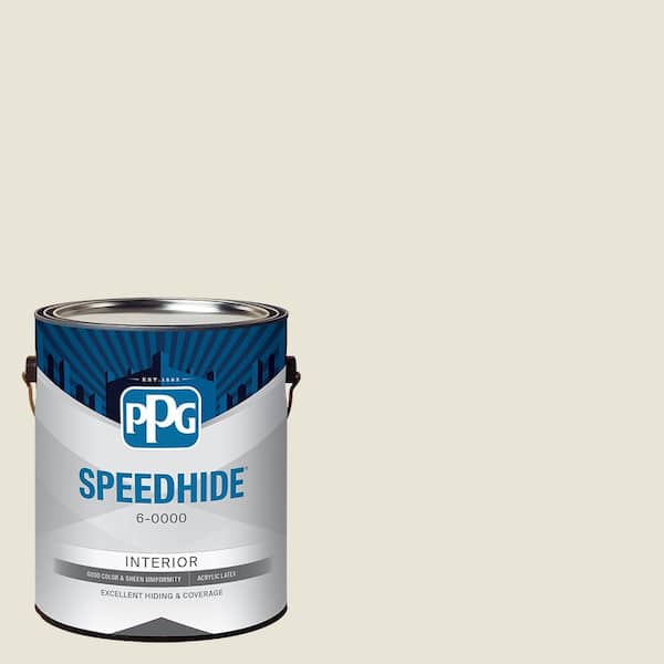 SPEEDHIDE 1 gal. PPG1024-1 Off White Satin Interior Paint