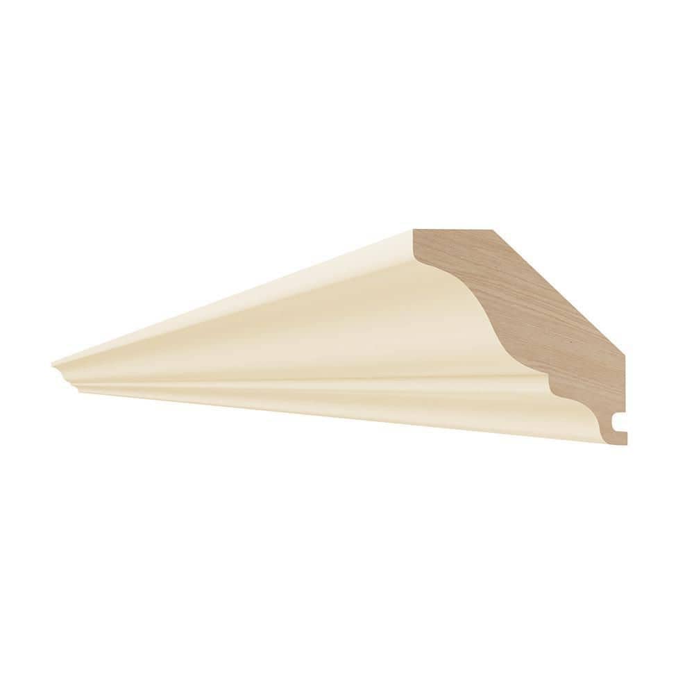 Newport 96 in. W x 1.5625 in. D x 1.5625 in. H Solid Wood Kitchen Cabinet Soffit Crown Molding in Blended Cream price history on PriceWatchPro