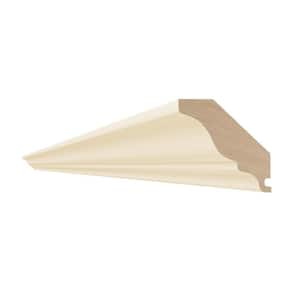 96 in. W x 1.5625 in. D x 1.5625 in. H Solid Wood Kitchen Cabinet Soffit Crown Molding in Blended Cream