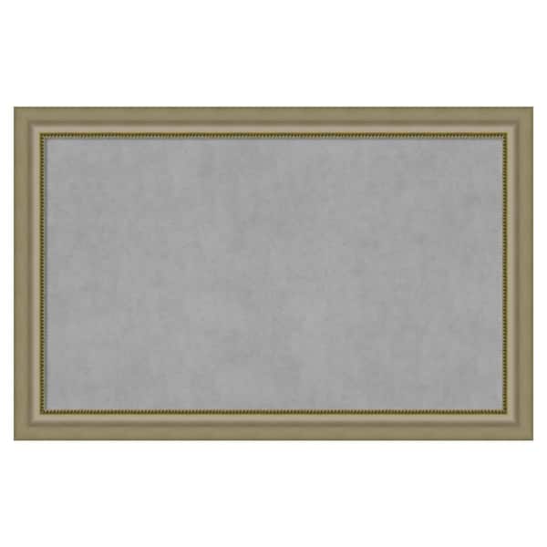 Amanti Art Vegas Silver 45 in. x 29 in. Framed Magnetic Board