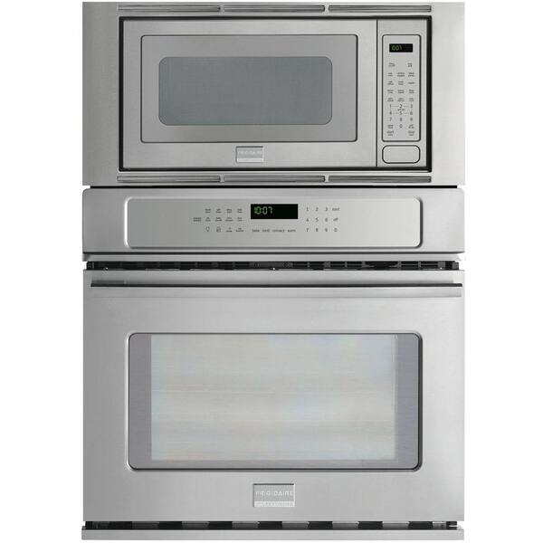 Frigidaire Professional 30 in. Electric Convection Wall Oven with Built-In Microwave in Stainless Steel