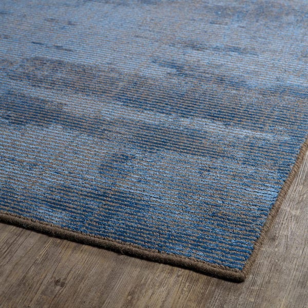 Kaleen Rugs Luminary Collection LUM01-17 Blue Handmade 3' x 5' Rug Kaleen Rugs Luminary Collection LUM01-17 Blue Handmade 3' x 5' Rug