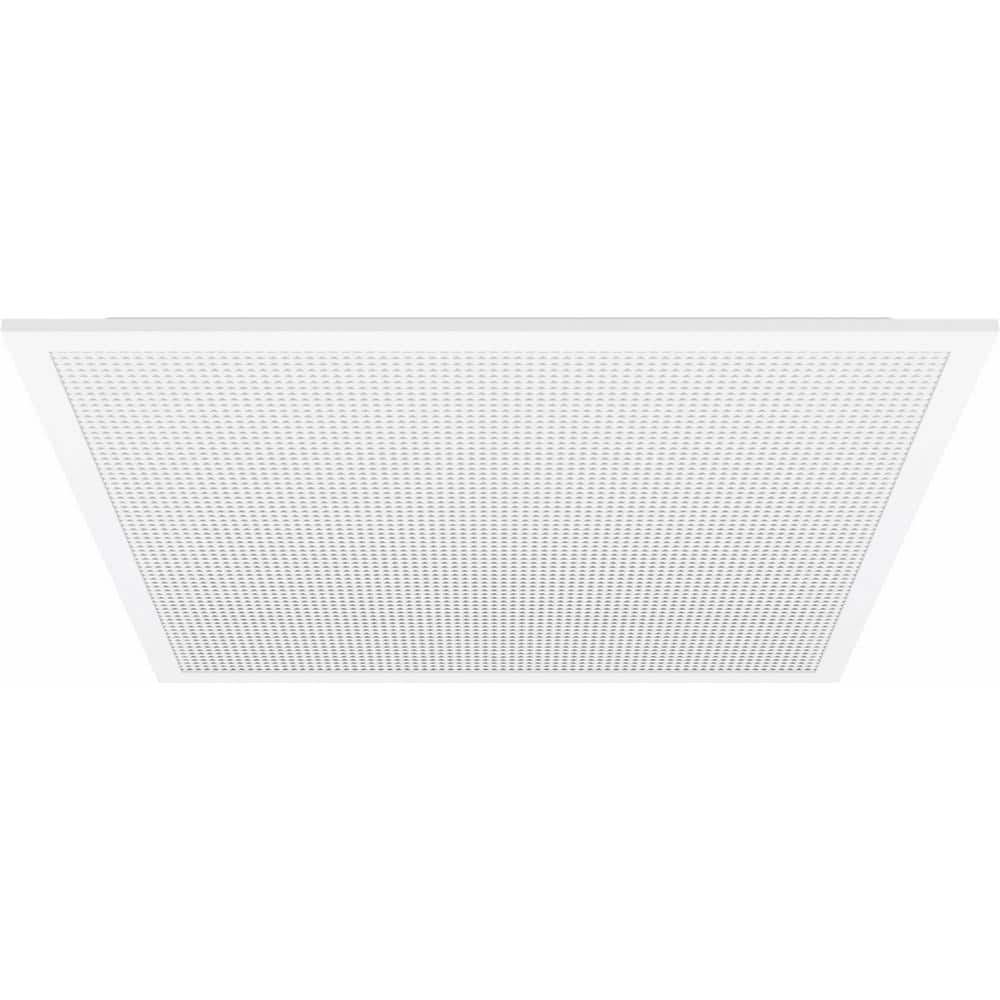 White Aluminum 24" Square LED Ceiling Light Panel