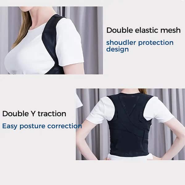 Litie Back Brace and Posture Corrector,Breathable Mesh Adjustable