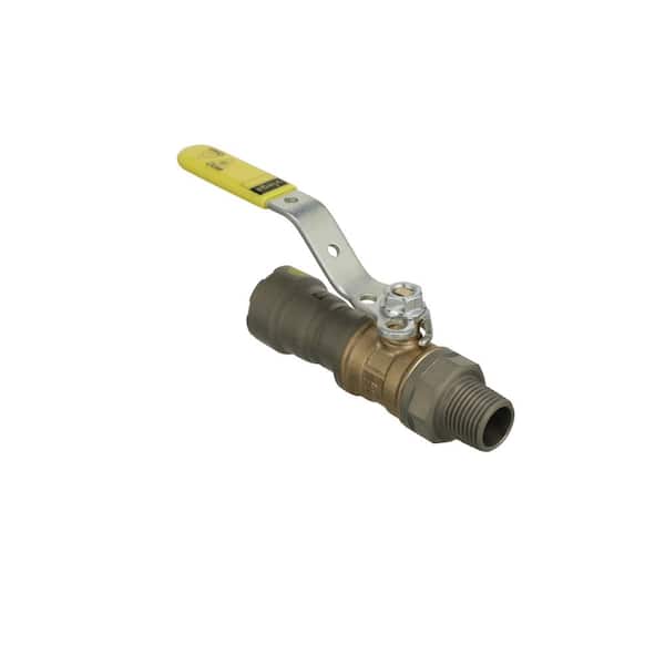 Viega MegaPressG 1/2 in. Press x 1/2 in. MPT Carbon Steel Ball Valve (Gas Only)