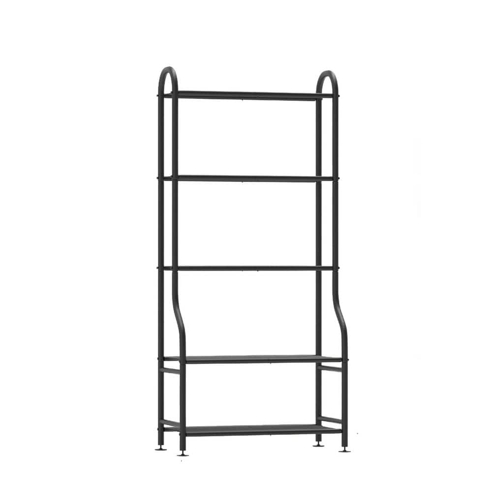 5-Tier Metal Black Plant Stand Indoor Outdoor, Waterproof Flower Stand for Multiple Pots (25.6 in. H W x 65 in. H) price history on PriceWatchPro