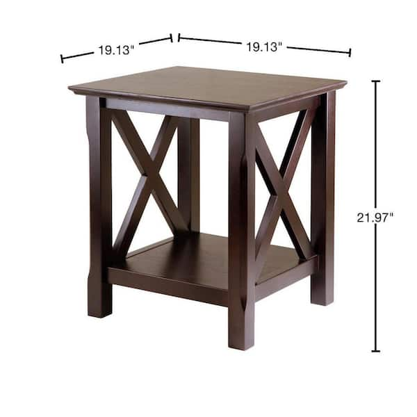 cappuccino end table