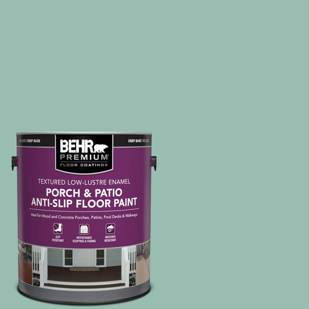 1 gal. #PPU12-07 Spring Stream Textured Low-Lustre Enamel Interior/Exterior Porch and Patio Anti-Slip Floor Paint price history on PriceWatchPro