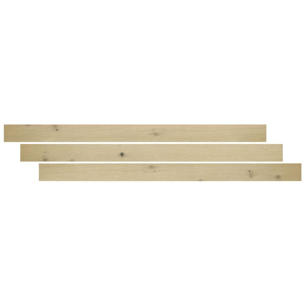 Dula Ash Oak 0.37 in. T x 1.24 in. W. x 78 in. L Luxury T-Molding Hardwood 