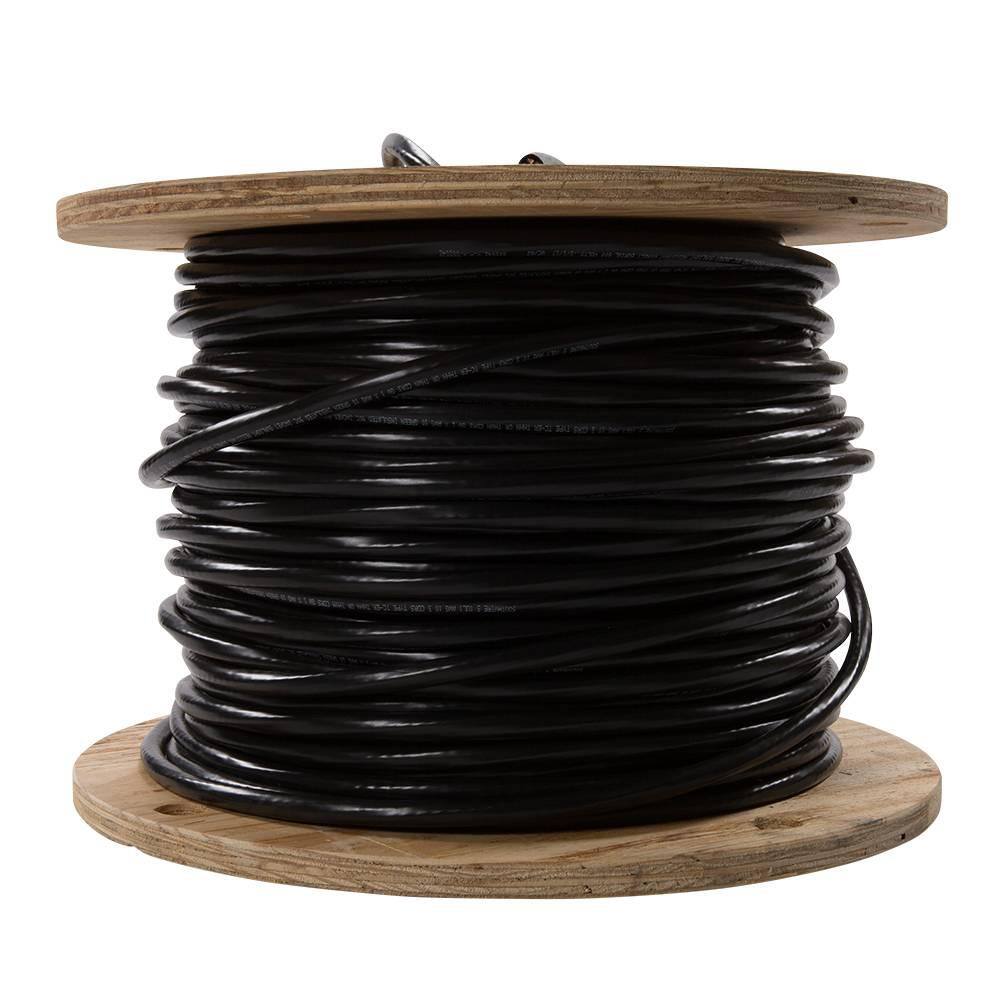 100FT 10 AWG 3 Conductor 10/3 w/Bare CU GND Non-Shielded Black Power Tray Cable 100FT 10 AWG 3 Conductor 10/3 w/Bare CU GND Non-Shielded Black Power Tray Cable