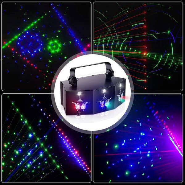 RGB LED Party Lights 9 Lens DJ Disco Ball Stage Lighting with