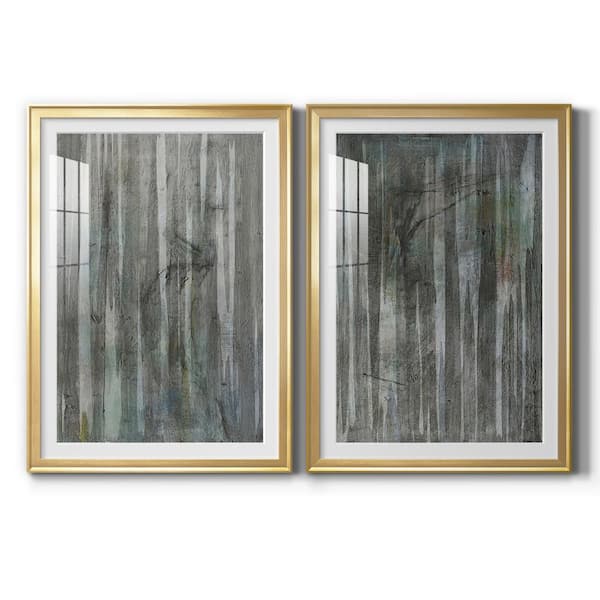 Wexford Home Birch Forest Abstracts I By Wexford Homes 2 Pieces Framed Abstract Paper Art Print 22.5 in. x 30.5 in. .