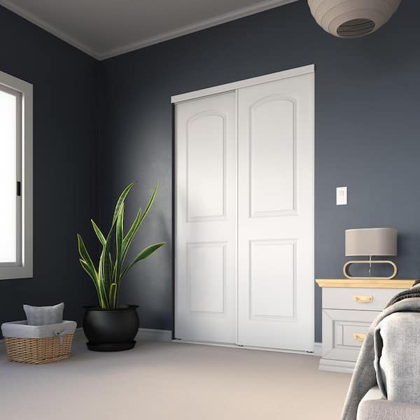 Contractors Wardrobe 72 in. x 81 in. York White Prefinished