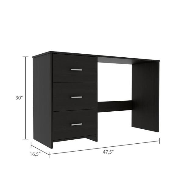 Maocao Hoom Black 3-Drawer 15.74-in File Cabinet