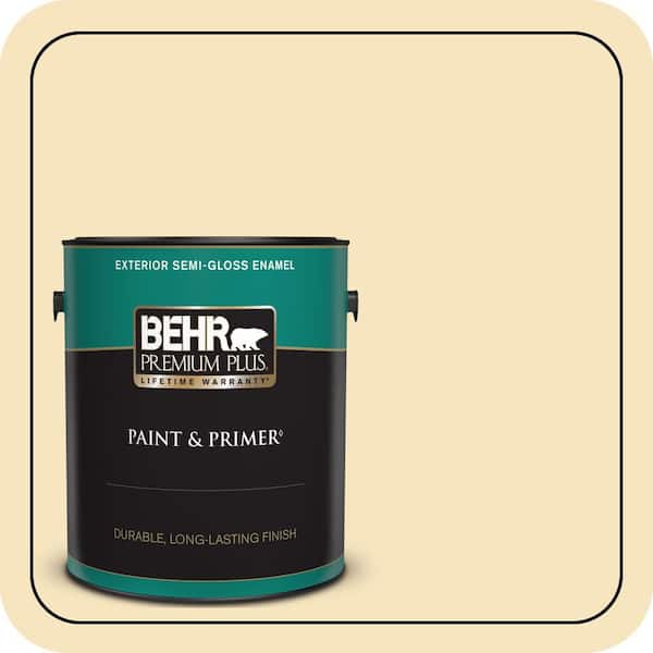 BEHR PREMIUM PLUS 1 gal. #ECC-22-1 Summer Solstice Semi-Gloss Enamel Exterior Paint & Primer
