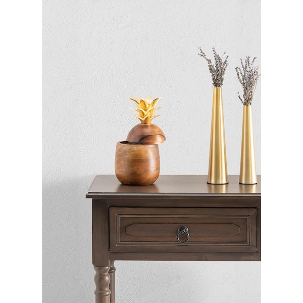 Netson White Plaster Textured Pre-pasted Vinyl Wallpaper Sample