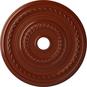 1-3/8 in. x 25-3/8 in. x 25-3/8 in. Polyurethane Cole Ceiling Medallion, Firebrick