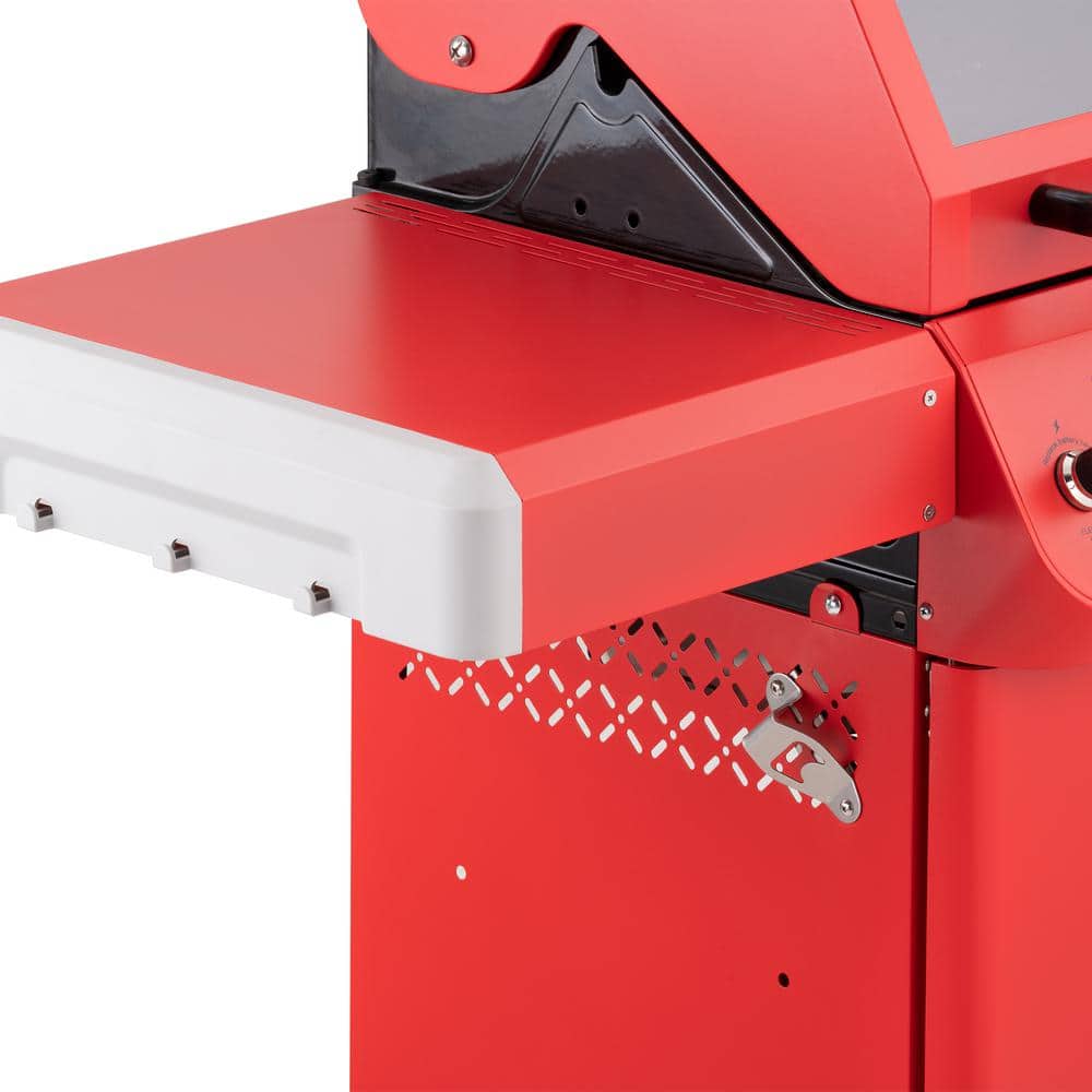 Mesa Series Red Stainless Steel 2-Burner Propane Gas Grill