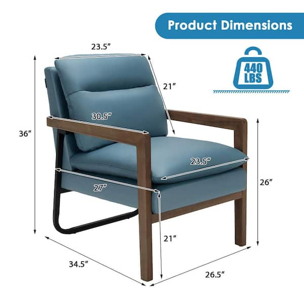 Lounge best sale chair height