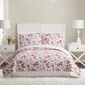 Indiana Rose Pink Full/Queen Cotton Quilt