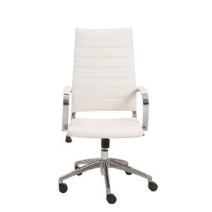 Amelia White Aluminum Base Office/Desk Chair