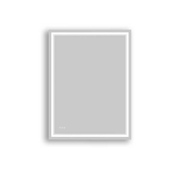 48 in. W x 36 in. H Frameless LED Wall Mounted Bathroom Vanity Mirror Light Anti Fog, Dimmable, Tricolor Temperature