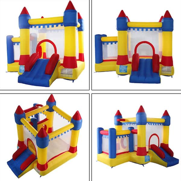 TOBBI Inflatable Bounce House Kid Jump and Slide Castle Bouncer with  Trampoline TH17P0167 - The Home Depot