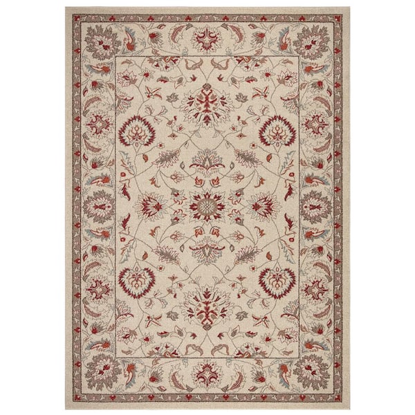Concord Global Trading Chester Oushak Ivory 3 ft. x 5 ft. Area Rug