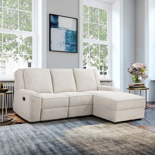 Lazzara Selles 89.5 in Slope Arm 2-Piece Chenille Fabric Fabric