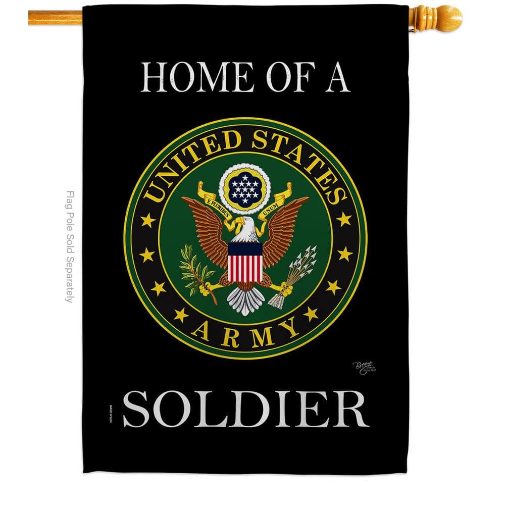2.3 ft. x 3.3 ft. Home of Army Soldier 2-Sided House Flag Armed Forces Decorative Vertical Flags price history on PriceWatchPro