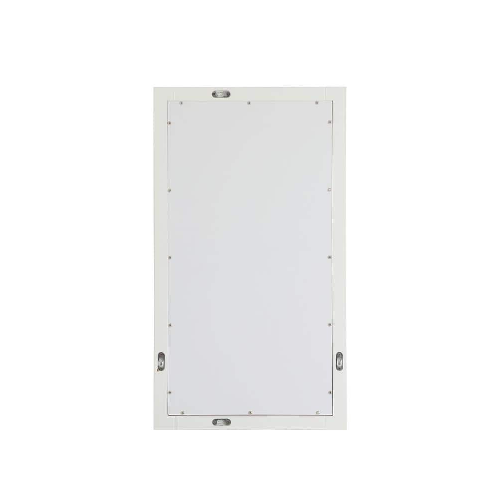 White Rectangular MDF Bathroom Vanity Mirror