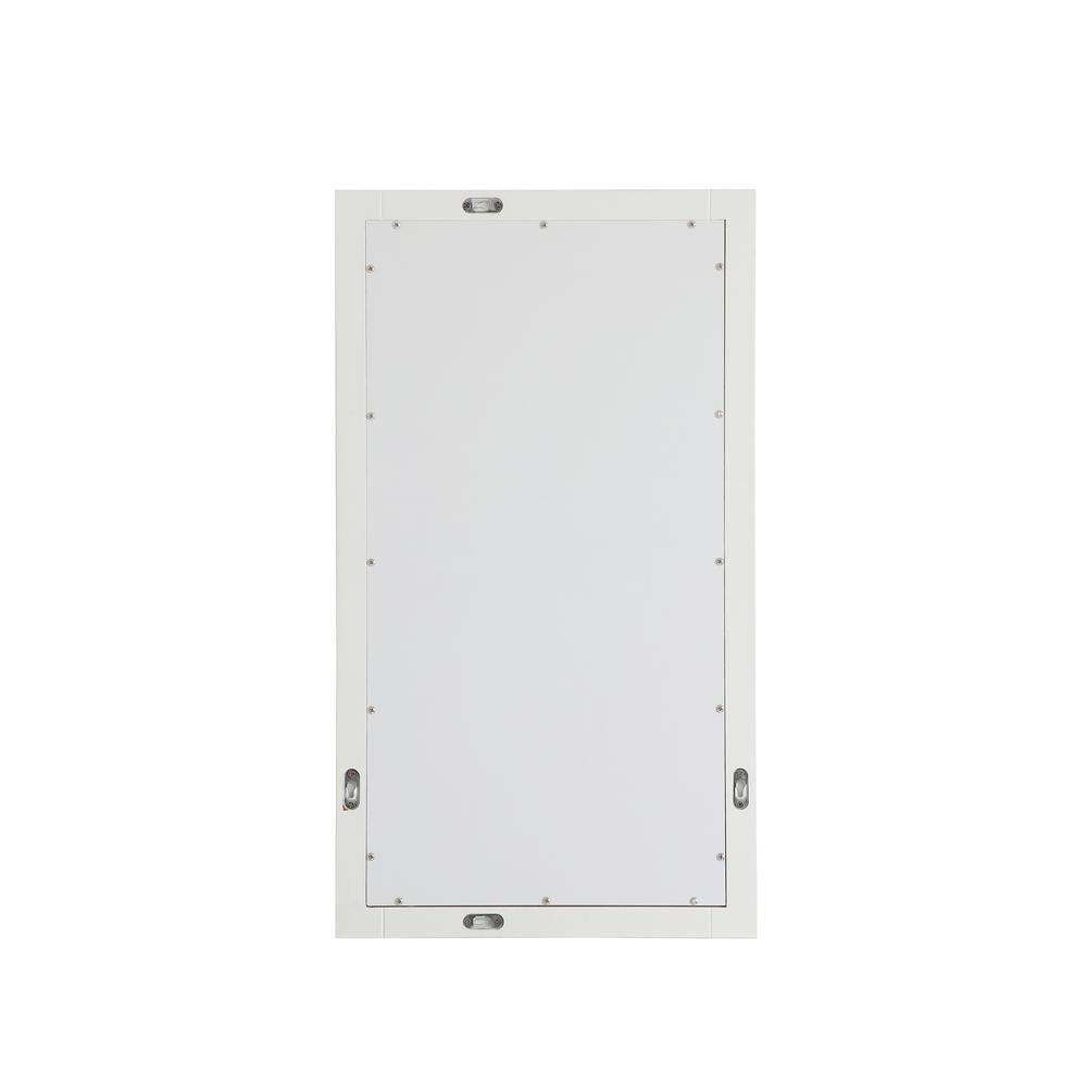 White Rectangular MDF Bathroom Vanity Mirror