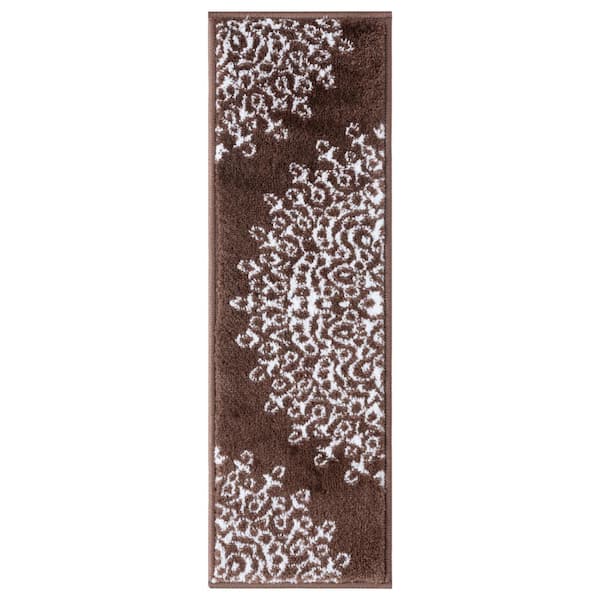 Beverly Rug Brown 9 in. x 28 in. Stair Tread Cover (Set of 13)