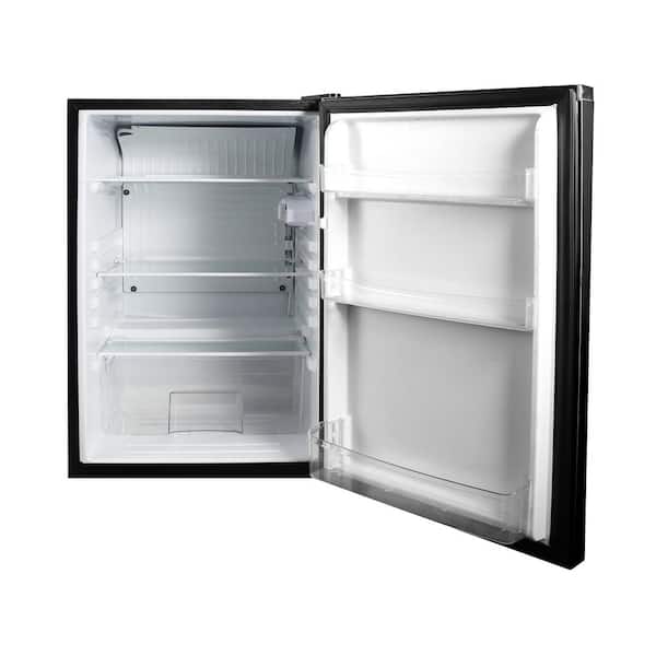 4.4 cu. ft. Mini Fridge in Stainless Steel Look without Freezer