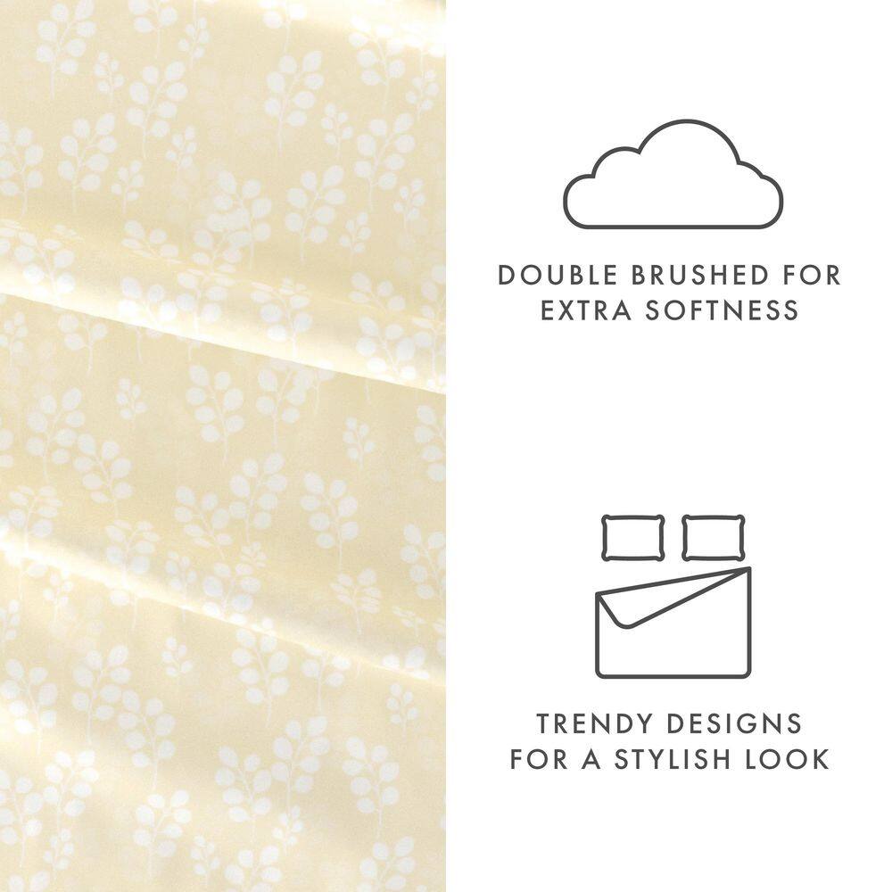 Ivory Twin Cotton Polyester Microfiber Kids Sheet Set
