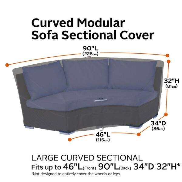 Classic Accessories Ravenna Patio Sofa Cover - Premium Water Resistant Outdoor Furniture Protection - X-Large 104" Loveseat Cover