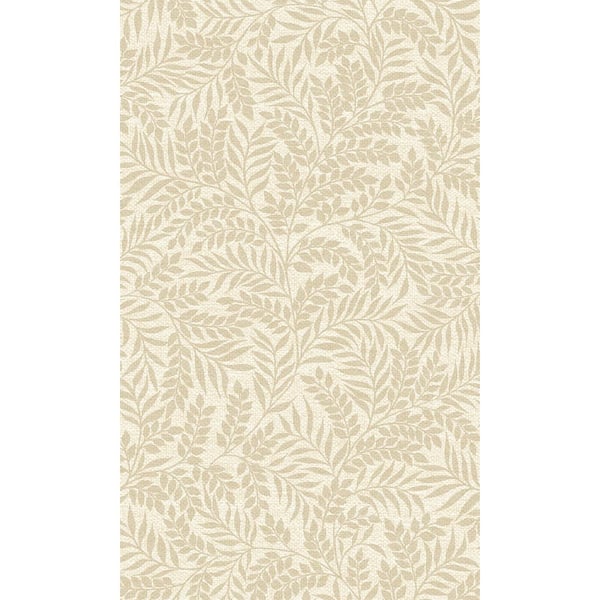 Walls Republic Beige Trailing Minimalist Leaves Tropical Printed Non-Woven Paper Non Pasted Textured Wallpaper 57 Sq. Ft.