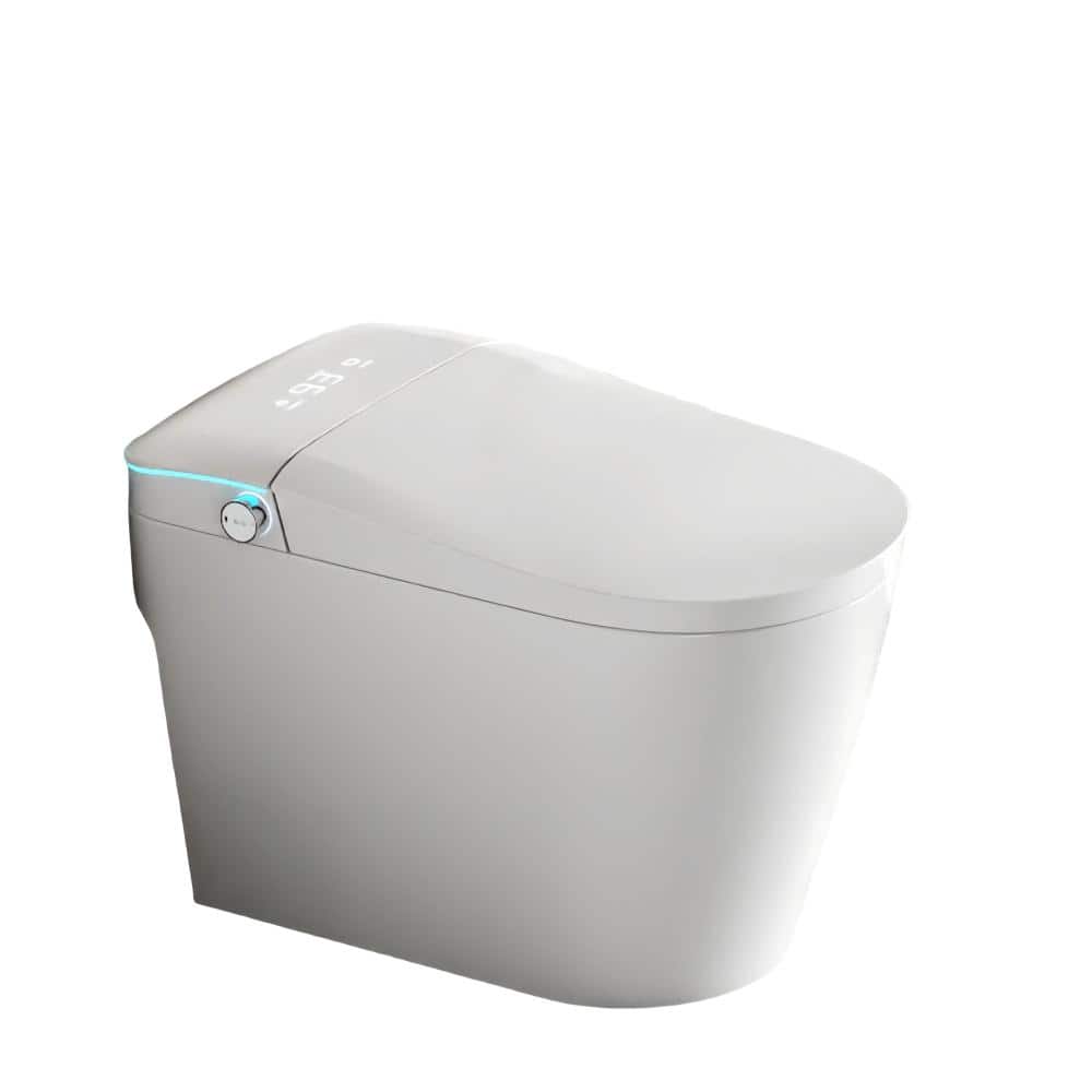 Smart Toilet with Built-In Tank,One-Piece Bidet toilet with Foot Flush,Auto Lid/Flush,Heated Seat,Warm Water&Dryer price history on PriceWatchPro