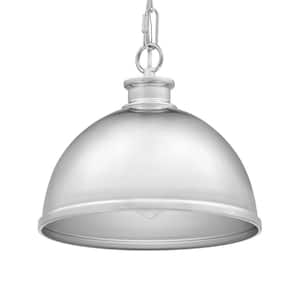 Tallulah 1-Light Chrome Mini Pendant Hanging Light, Kitchen Pendant Lighting