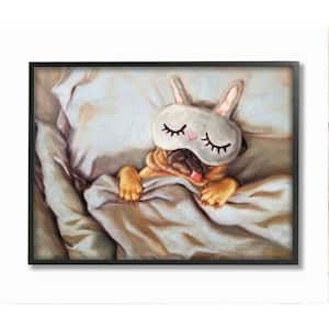 "Dog Nap Relaxation Pet Animal Humor Self-Care" by Lucia Heffernan Framed Animal Wall Art Print 24 in. x 30 in.