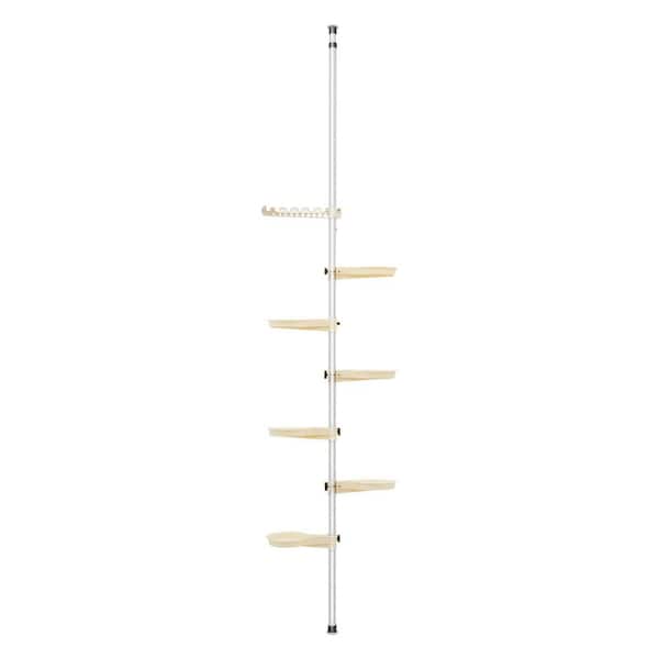 YIYIBYUS 122 in. Tall Indoor/Outdoor White Metal Plant Stand (7-Tiered)
