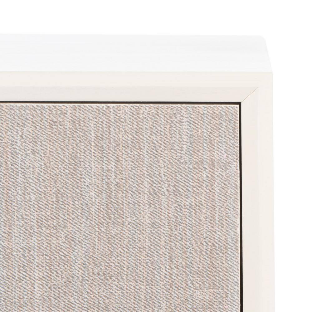 Estella White Wood 1-Drawer Accent Table with Storage