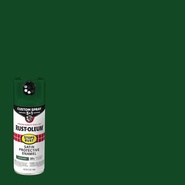 Rust-Oleum Stops Rust 12 oz. Custom Spray 5-in-1 Satin Canyon Green Spray Paint (Case of 6)